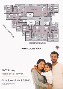 Image of 770 Sq.ft 1 BHK Apartment / Flat for sale in Gloria Greens, Airoli, Navi Mumbai for Rs. 8500000
