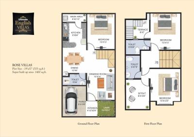 Image of 882 Sq.ft Residential Plot / Land for sale in Ultimate English Villas Phase 02, Mahawadiya, Bhopal for Rs. 4500000