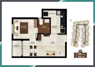 Image of 650 Sq.ft 2 BHK Builder Floor for sale in Arun Tarangini Phase 2, Thiruvallur, Chennai for Rs. 3125000