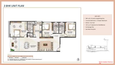 Image of 2790 Sq.ft 4 BHK Apartment / Flat for sale in H Rishabraj Trident, Andheri West, Mumbai for Rs. 98500000