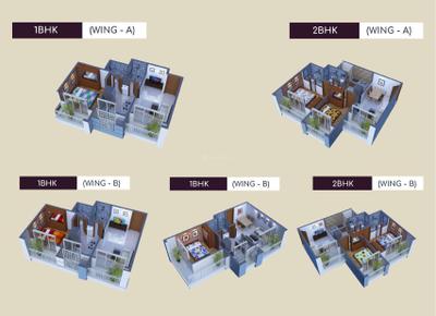 Image of 910 Sq.ft 2 BHK Apartment / Flat for sale in AB Aleen Heights, Nalasopara West, Nala Sopara for Rs. 5200000