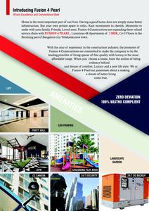 Image of 972 Sq.ft 2 BHK Apartment / Flat for sale in Fusion 4 Pearl, Yelahanka New Town, Bengaluru for Rs. 10500000