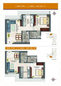 Image of 820 Sq.ft 2 BHK Apartment / Flat for sale in ASHAR MAPLE BIRCH, Mulund West, Mumbai for Rs. 17300000