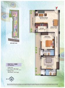 Image of 1093 Sq.ft 2 BHK Apartment / Flat for sale in Shreekrishna Nilayam, Lowther Road, Allahabad for Rs. 14209000