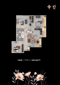Image of 1140 Sq.ft 2 BHK Apartment / Flat for sale in Vishva Gangotree Prajakta, Karve Nagar, Pune for Rs. 17200000