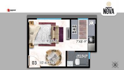 Image of 450 Sq.ft 1 BHK Apartment / Flat for sale in Vaidehi Raghav Nova, Kurla East, Mumbai for Rs. 9700000
