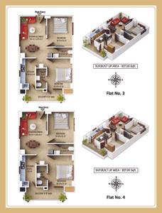 Image of 965 Sq.ft 2 BHK Apartment / Flat for sale in Aakar Sai Raj City, Chhataripur, Varanasi for Rs. 6800000