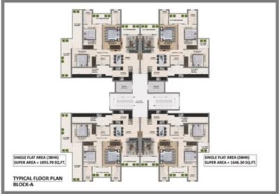 Image of 1680 Sq.ft 3 BHK Apartment / Flat for sale in Aetro Heights, Sector 127, Mohali for Rs. 9890000