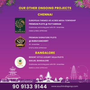 Image of 800 Sq.ft Residential Plot / Land for sale in South Edenia, Sriperumbudur, Chennai for Rs. 2239200