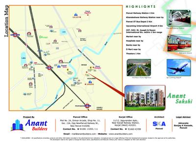 Image of 650 Sq.ft 1 BHK Apartment / Flat for sale in Anant Sakshi, Panvel, Navi Mumbai for Rs. 5500000