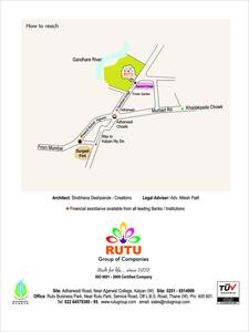 Image of 1000 Sq.ft 2 BHK Apartment / Flat for sale in Rutu River Estate, Kalyan West, Kalyan for Rs. 5971000