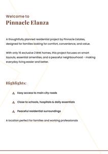 Image of 1060 Sq.ft 2 BHK Apartment / Flat for sale in Pinnacle Elanza, Indira Nagar, Nashik for Rs. 4750000