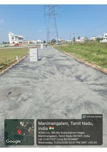Image of 760 Sq.ft Residential Plot / Land for sale in Budget Sai M S Subbulakahmi Nagar, Manimangalam, Chennai for Rs. 2310000