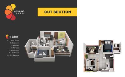 Image of 907 Sq.ft 2 BHK Apartment / Flat for sale in Sai Casalino Towers, Handewadi, Pune for Rs. 5000000