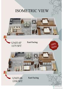 Image of 1175 Sq.ft 2 BHK Apartment / Flat for sale in Sai Temple Chimes, Banashankari, Bengaluru for Rs. 10868750