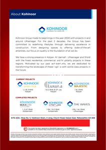 Image of 400 Sq.ft 1 BHK Apartment / Flat for sale in KGI Kohinoor Aashiyana, Kalyan East, Kalyan for Rs. 3700000