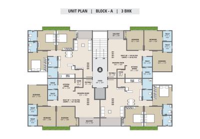 Image of 1035 Sq.ft 3 BHK Apartment / Flat for sale in Empire Lavish Square, Kadi, Mehsana for Rs. 5200000