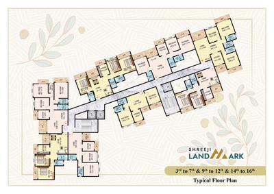 Image of 1370 Sq.ft 3 BHK Apartment / Flat for sale in Shreeji Landmark Phase 1, Ambernath East, Ambernath for Rs. 7900000