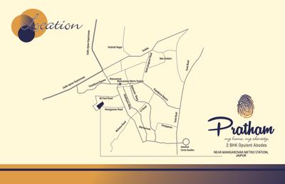Image of 637 Sq.ft 2 BHK Apartment / Flat for sale in Star Pratham, Manyawas, Jaipur for Rs. 3800000