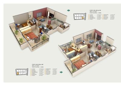 Image of 1203 Sq.ft 2 BHK Apartment / Flat for sale in Shreevari Sannidhi, Hennur, Bengaluru for Rs. 9864600