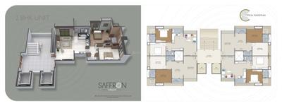 Image of 1300 Sq.ft 2 BHK Apartment / Flat for sale in Shagun Saffron Valley, Varachha, Surat for Rs. 5000000