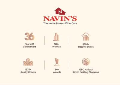 Image of 1368 Sq.ft 3 BHK Apartment / Flat for sale in Navins Vijayasree , Anna Nagar, Chennai for Rs. 27500000
