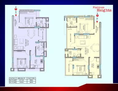 Image of 538 Sq.ft 1 BHK Apartment / Flat for sale in Platinum Heights, Lalarpura, Jaipur for Rs. 2970000