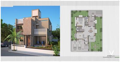 Image of 1700 Sq.ft 3.5 BHK Villa for sale in India Greenland the Eco Village, Makrampur, Kolkata for Rs. 6800000