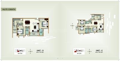 Image of 1540 Sq.ft 3 BHK Apartment / Flat for sale in Hilite Corinth, Poovangal, Kozhikode for Rs. 16800000