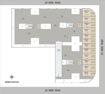 Image of 1186 Sq.ft 2 BHK Apartment / Flat for sale in Home Maker Advait, New Mehul Nagar, Jamnagar for Rs. 4000000