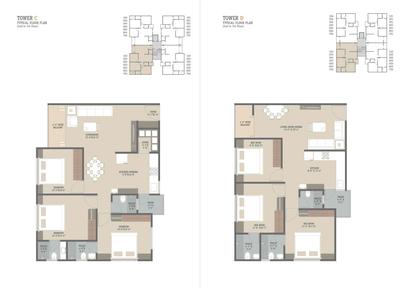 Image of 1050 Sq.ft 3 BHK Apartment / Flat for sale in Kasper Bliss, Bhayli, Vadodara for Rs. 5600000