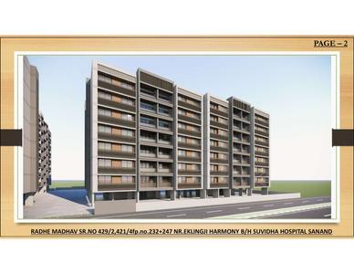 Image of 1323 Sq.ft 2 BHK Apartment / Flat for sale in Chetak Radhe Madhav, Sanand, Ahmedabad for Rs. 4100000