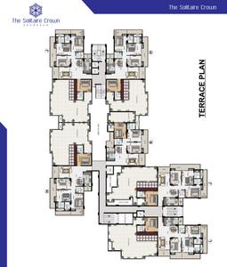 Image of 1600 Sq.ft 3 BHK Apartment / Flat for sale in The Solitaire Crown, Majra, Dehradun for Rs. 12500000