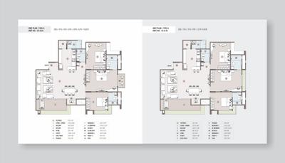 Image of 2700 Sq.ft 3 BHK Apartment / Flat for sale in Sadhna Skywalk Luxuria, Gota, Ahmedabad for Rs. 16000000