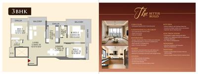 Image of 1400 Sq.ft 3 BHK Apartment / Flat for sale in Laxmi Icon, Taloja, Navi Mumbai for Rs. 10000000