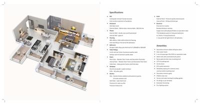 Image of 1578 Sq.ft 3 BHK Apartment / Flat for sale in Nabar Shankar Heights, Aundh, Pune for Rs. 38000000