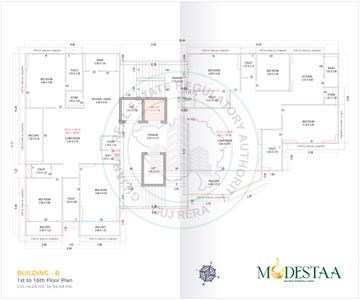 Image of 3006 Sq.ft 3 BHK Apartment / Flat for sale in Millionairee Modestaa, Bharthana, Surat for Rs. 19500000