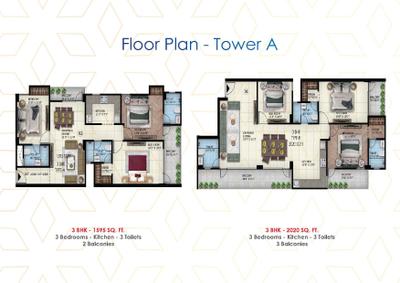 Image of 1550 Sq.ft 3 BHK Apartment / Flat for sale in Sunwest Homes 107, Sector 107, Noida for Rs. 7750000