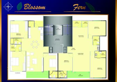Image of 1100 Sq.ft 3 BHK Apartment / Flat for sale in Vraj GREEN LEAF EXOTICA, Bhayli, Vadodara for Rs. 6000000