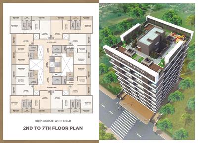 Image of 745 Sq.ft 1 BHK Apartment / Flat for sale in Shubham Gunina, Kamothe, Navi Mumbai for Rs. 6500000