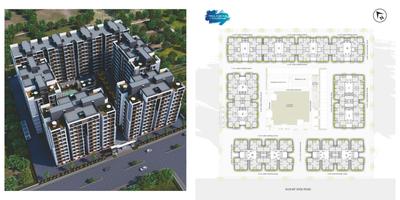 Image of 1215 Sq.ft 2 BHK Apartment / Flat for sale in Kavish Karnavati Riviera, New Maninagar, Ahmedabad for Rs. 4000000