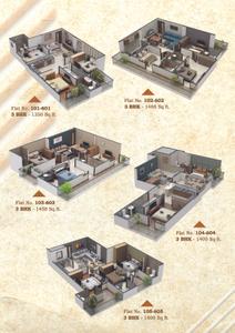 Image of 1150 Sq.ft 3 BHK Apartment / Flat for sale in Elite Enclave, Vaishali Nagar, Jaipur for Rs. 6600000