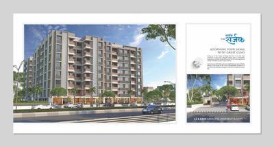Image of 1072 Sq.ft 3 BHK Apartment / Flat for sale in Sarthak Sarjak II, Bhaijipura, Gandhinagar for Rs. 10500000
