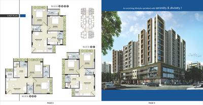 Image of 990 Sq.ft 2 BHK Apartment / Flat for sale in KGB KB Royal Phoenix, Chandkheda, Ahmedabad for Rs. 4500000
