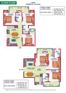 Image of 566 Sq.ft 2 BHK Apartment / Flat for sale in Vashisth Heights, Sector 87, Faridabad for Rs. 4500000