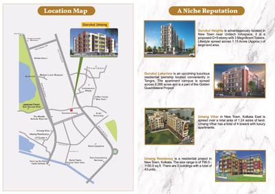 Image of 1200 Sq.ft 3 BHK Apartment / Flat for sale in JP Umang Residency, New Town, Kolkata for Rs. 8000000