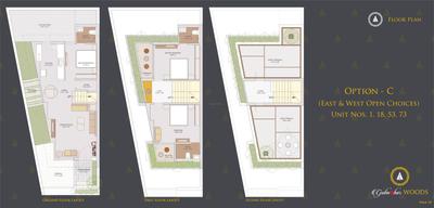 Image of 950 Sq.ft 3 BHK Independent House for sale in Bandhan Gulmohar Woods, Ghanteshwer, Rajkot for Rs. 7250000