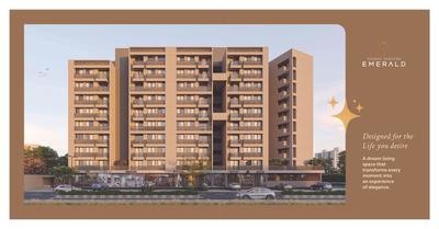 Image of 630 Sq.ft 1 BHK Apartment / Flat for sale in Siddhi Vinayak Emerald, Chandlodia, Ahmedabad for Rs. 5000000