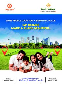 Image of 548 Sq.ft 1 BHK Apartment / Flat for sale in GP Homes Pearl Heritage, Ayapakkam, Chennai for Rs. 3500000
