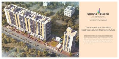 Image of 1000 Sq.ft 2 BHK Apartment / Flat for sale in Yashada Sterling Blooms, Rahatani, Pune for Rs. 8600000